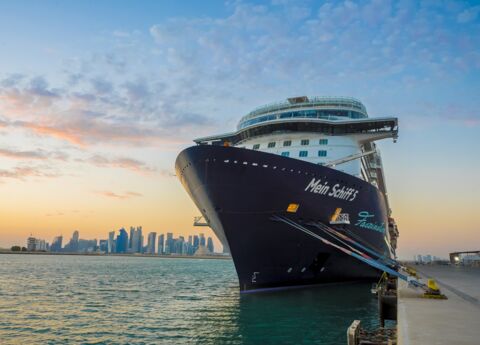 Doha Welcomes First Us Mega Cruise Ship The Peninsula Qatar